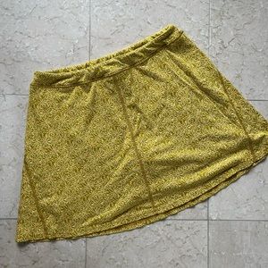 Toad & Co Skort Large Skirt With Shorts Striped Athletic Stretchy